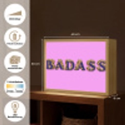 Felroze - Badass - Panterprint - Schaduw Light Box met batterij (Wandlamp) middel -USP_websiteoverzichtDE