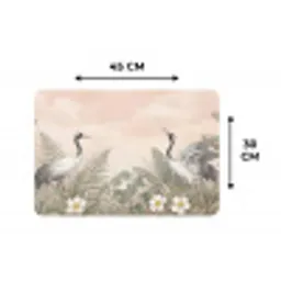 Kraanvogels - Natuur - Roze Placemat vinyl groot -specs