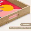 Bladeren - Zon - Abstracte vormen Dienblad Rechthoek middel -USP_HandgreepNL