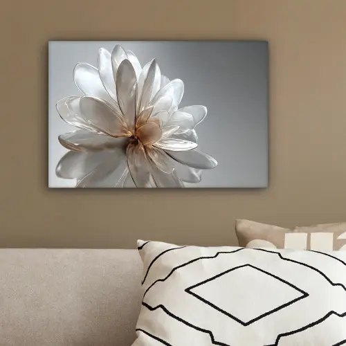 Bloem - Wit - Neutraal canvas 2cm klein -sfeer3