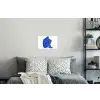 Lichaam - Abstract - Blauw Muursticker klein -slaapkamer