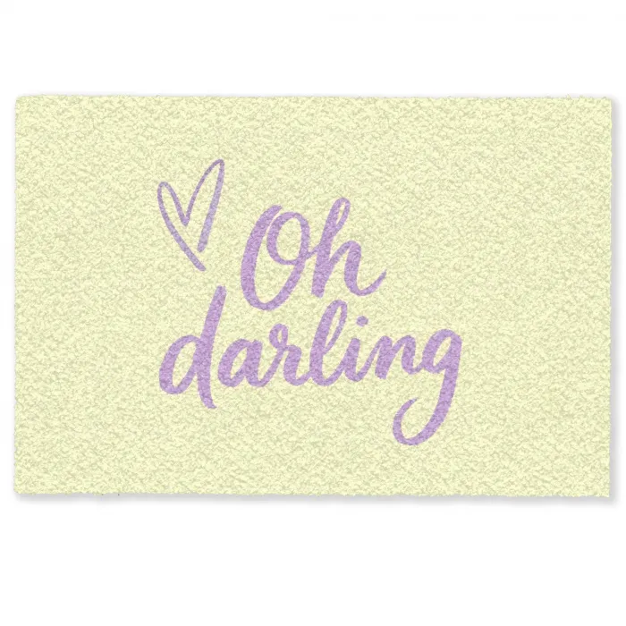 Oh darling - Geel - Hart Deurmat klein -zkaufland3d