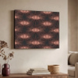 Boheems - Oog - Bruin Textielframe zwart klein 947 -sfeer3
