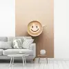 Koffie - Melkschuim - Lach - Beige fotobehang vinyl groot -woonkamer