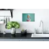 Roodborstje - Vogel - Koksmuts - Sokkel Muursticker klein -keuken