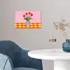 Tulpen - Roze - Vaas poster papier klein -sfeer3
