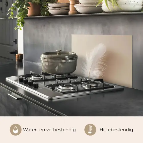 Veer - Minimalistisch - Roze keuken achterwand spatscherm klein -usp_NL