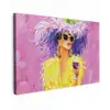 Zonnebril - Vrouw - Jas - Veren canvas 2cm klein -z3d