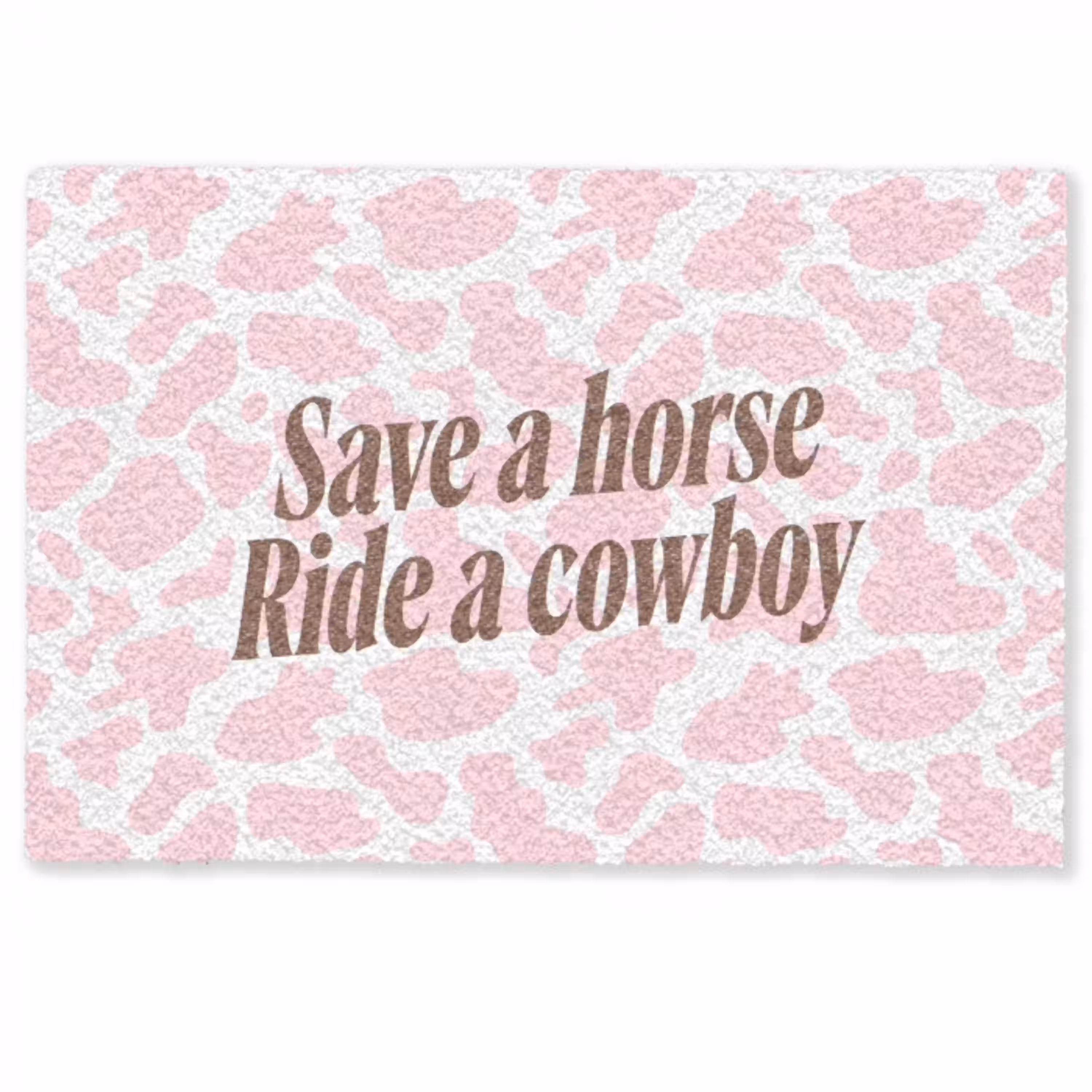 Koeienprint - Roze - Cowboy - Horse Deurmat klein -zkaufland3d