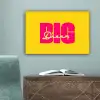 Dream big - Geel - Roze canvas 2cm klein -sfeer4
