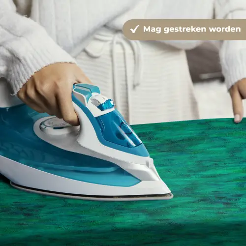 Vloeiend - Olie - Texturen - Groen Wandkleed katoen klein 269 -sfeer9