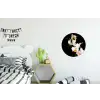 Orchidee - Bloemen - Planten - Botanisch Wandcirkel aluminium klein -kinderkamer