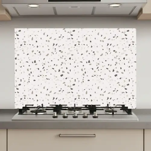 Terrazzo -  Patroon  -  Créme keuken achterwand spatscherm klein 900 -3d_website