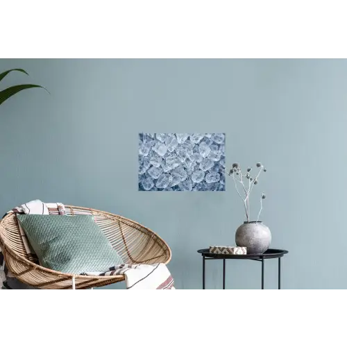 Ijsblokjes - Water - Blauw Muursticker klein -plant