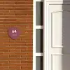 Donker oudroze - Modern Naambord Organisch middel -sfeer3