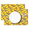 Citroenen - Geel - Stippen - Oranje Placemat vinyl groot 368 -zzsfeer2_Kitchenyeah-website