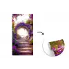 Poort - Paars - Bloemen fotobehang vinyl groot -3d
