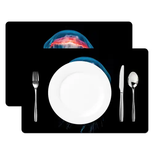 Kwal - Tentakels - Blauw - Licht Placemat vinyl groot -zzsfeer2_Kitchenyeah-website