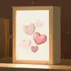Harten - Rood - Roze - Zwevend Light Box met kabel klein -zzz_3d_website