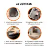 Zee - Dieren - Roze - Zeepaardje Inductie beschermer vinyl 3mm klein 276 -zzzzzzz-td-werking