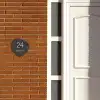 Donkergrijs - Klassiek Naambord Organisch middel -sfeer3