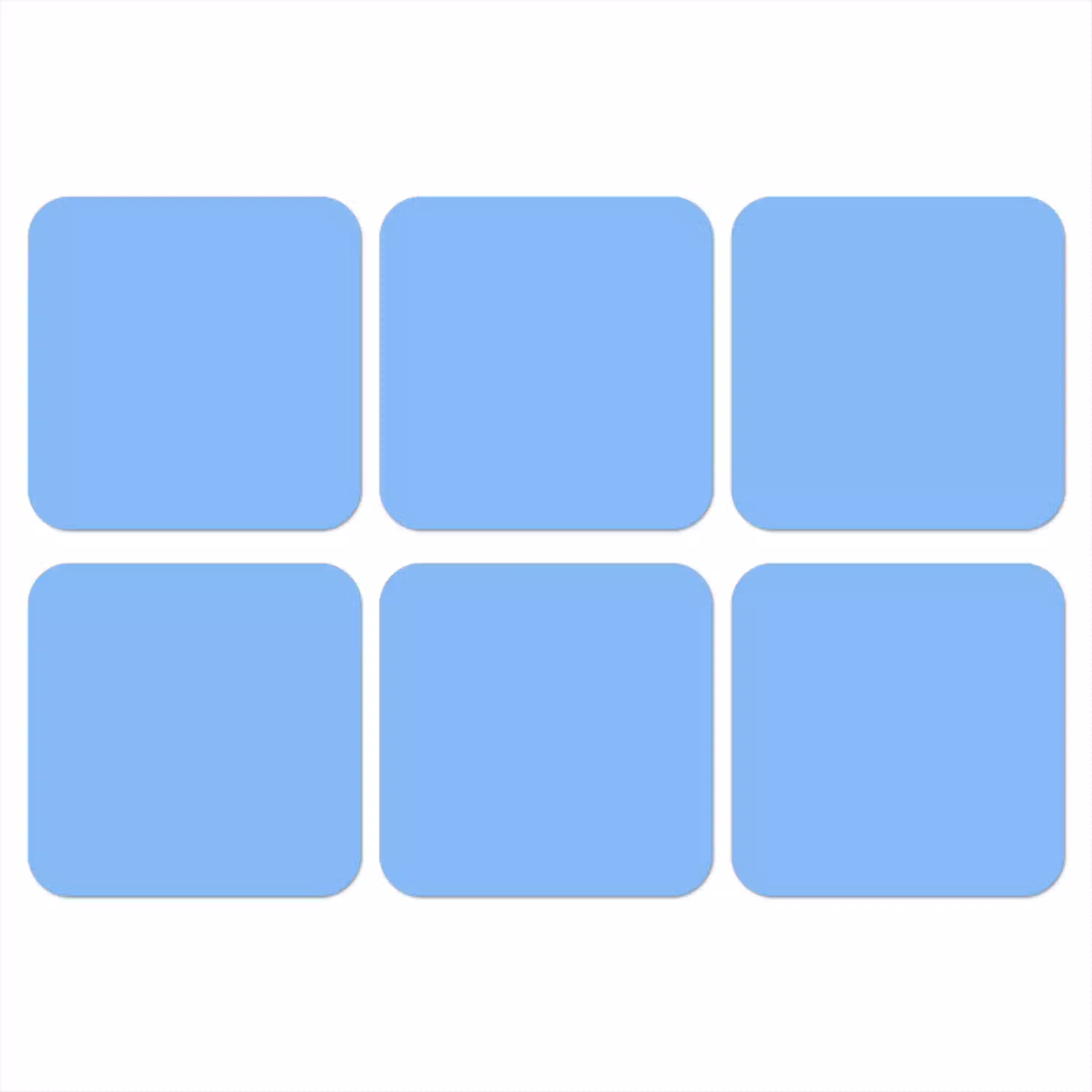 Sky - Glow - Blauw onderzetter kurk middel 366 -3d