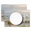 Zandstrand - Bewolkt - Duinen Placemat vinyl groot -zzsfeer2_Kitchenyeah-website