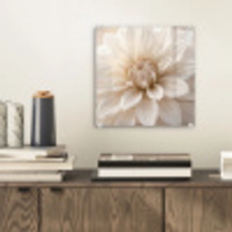 Bloem - Dahlia - Wit plexiglas 5mm klein -sfeer1