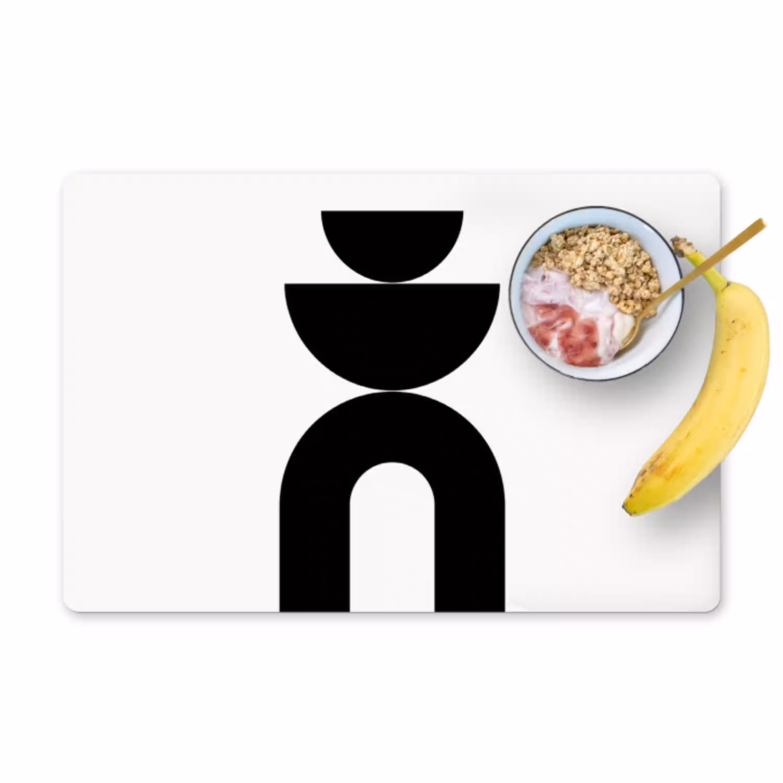 Minimalistisch - Kunst - Wit Placemat vinyl groot -zzzproduct_Kitchenyeah-website