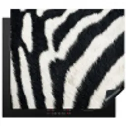 Zebra - Vacht - Klassiek - Zwart - Wit Inductie beschermer vinyl 3mm middel -3d