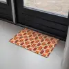 Geometrisch - Retro - Oranje Deurmat klein 898 -sfeer2