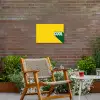 Cool - Geel - Groen Tuinposter op houten frame 2 cm dik klein -sfeer3