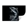 Vis - Koi - Zwart - Water Muursticker klein -3d