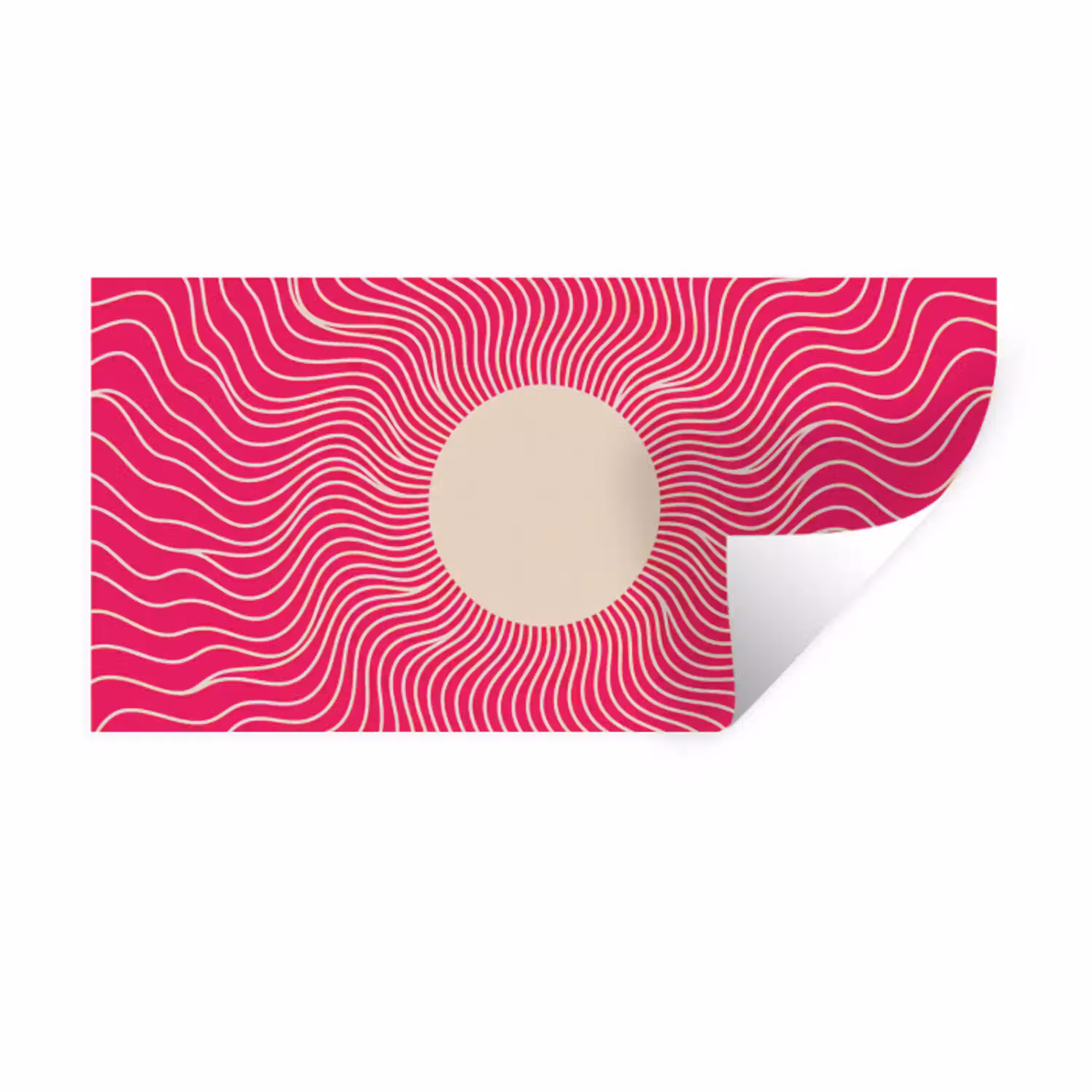 Abstract - Patroon - Roze Muursticker klein -3d
