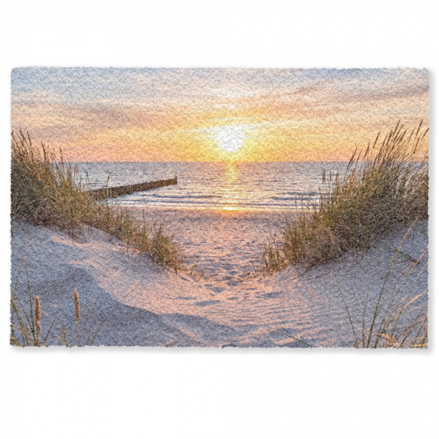 Strand - Zonsondergang - Natuur - Landschap Deurmat klein -zkaufland3d