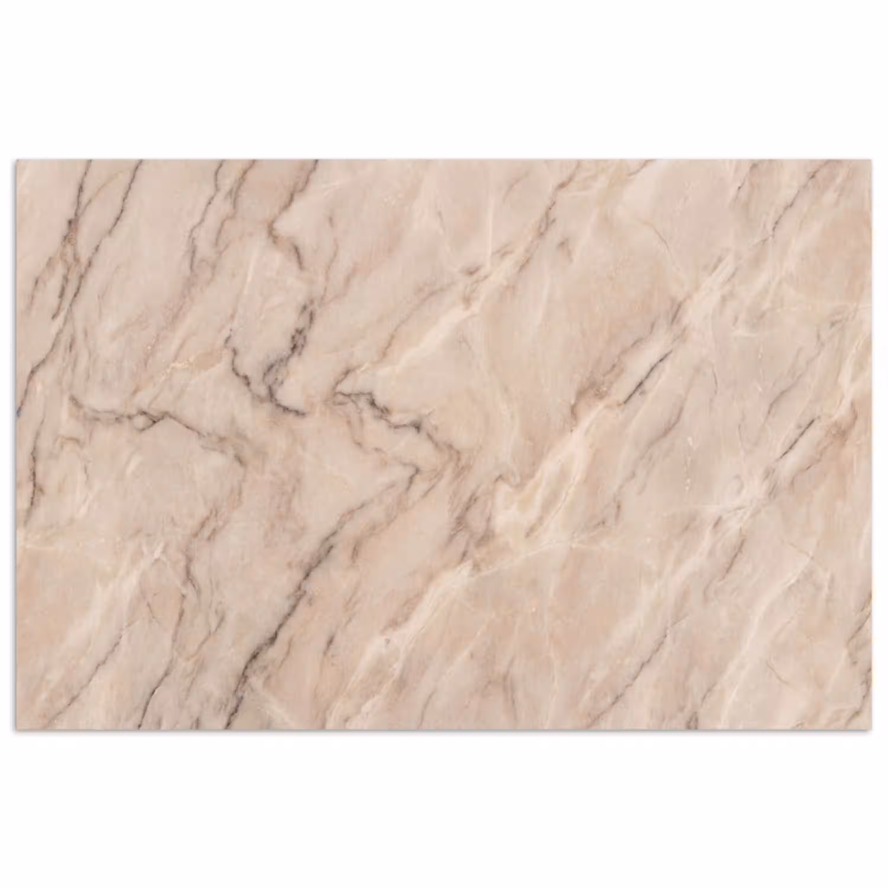 Marmer - Patroon - Abstract - Modern - Beige poster papier klein -3d