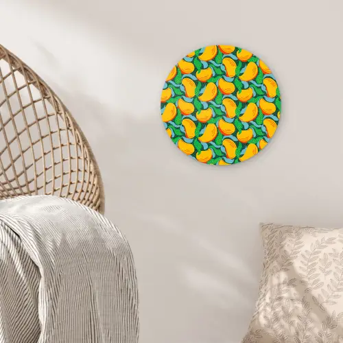 Mango - Golvende - Bladeren Wandcirkel plexiglas klein 852 -sfeer5