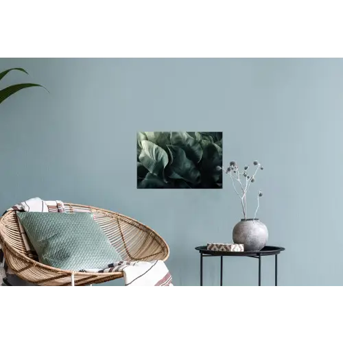 Groen - Bladeren - Glad - Nerven Muursticker klein -plant