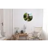 Uil - Boomstronk - Bos - Lucht Wandcirkel aluminium klein -woonkamer