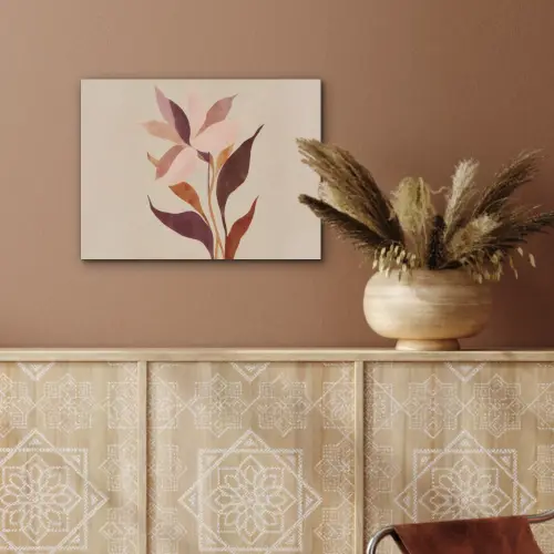 Bloemen - Blaadjes - Minimalistisch - Roze PET vilt klein -sfeer4