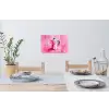 Roze - Verf - Coffee Muursticker klein -eettafel