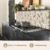Botanisch - Patroon - Beige keuken achterwand 2 middel 871 -usp_NL