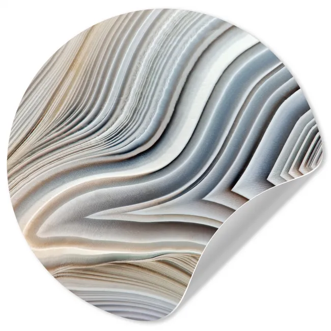 Marmerlook - Steen - Lijnen - Luxe - Marmer Wandcirkel behangsticker klein -3d