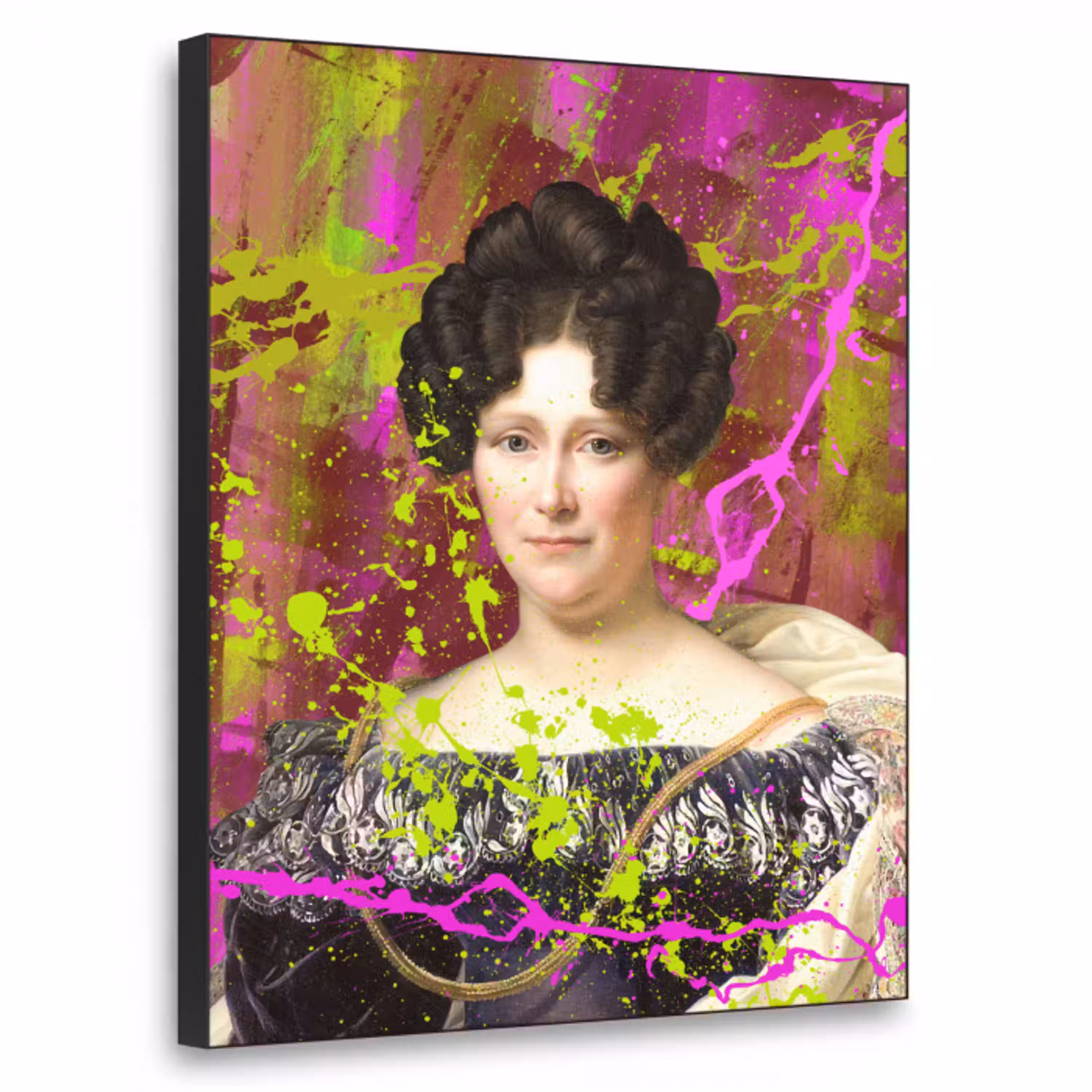 Johanna Henriette Engelen - Dubois Drahonet - Neon Textielframe zwart klein -3d
