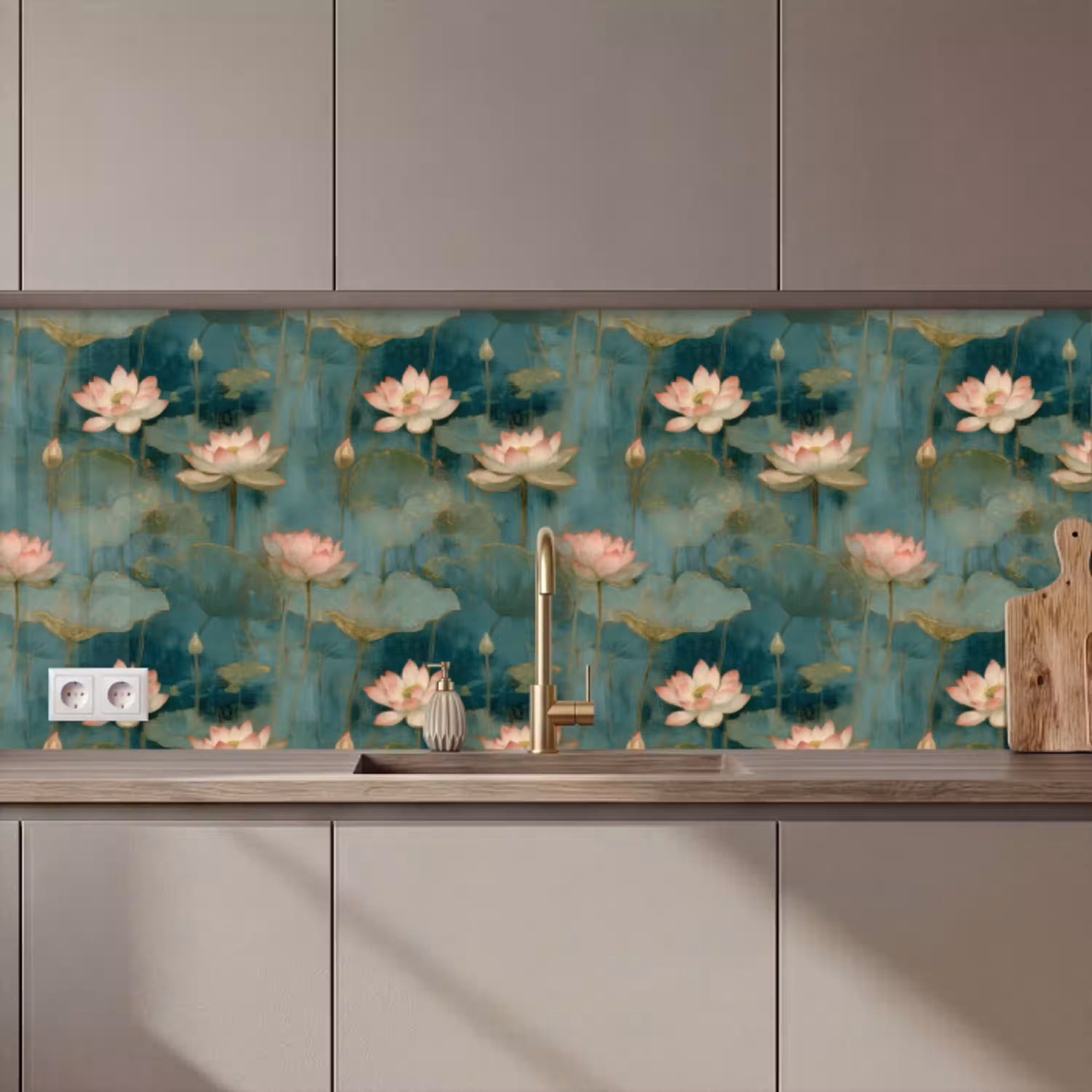 Botanisch - Bloemen - Roze keuken achterwand 2 middel 871 zz_3dshopping