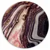Marmer - Roze - Goud - Glitter - Marmerlook Wandcirkel kunststof plaat 5mm dik klein -3d