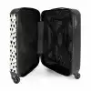 Valentijn harten patroon zwart NBS - Handbagage koffer - Kinderen Unisex middel -binnenkant