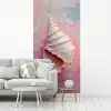 Schelp - Pastel - Pink fotobehang vinyl groot -woonkamer