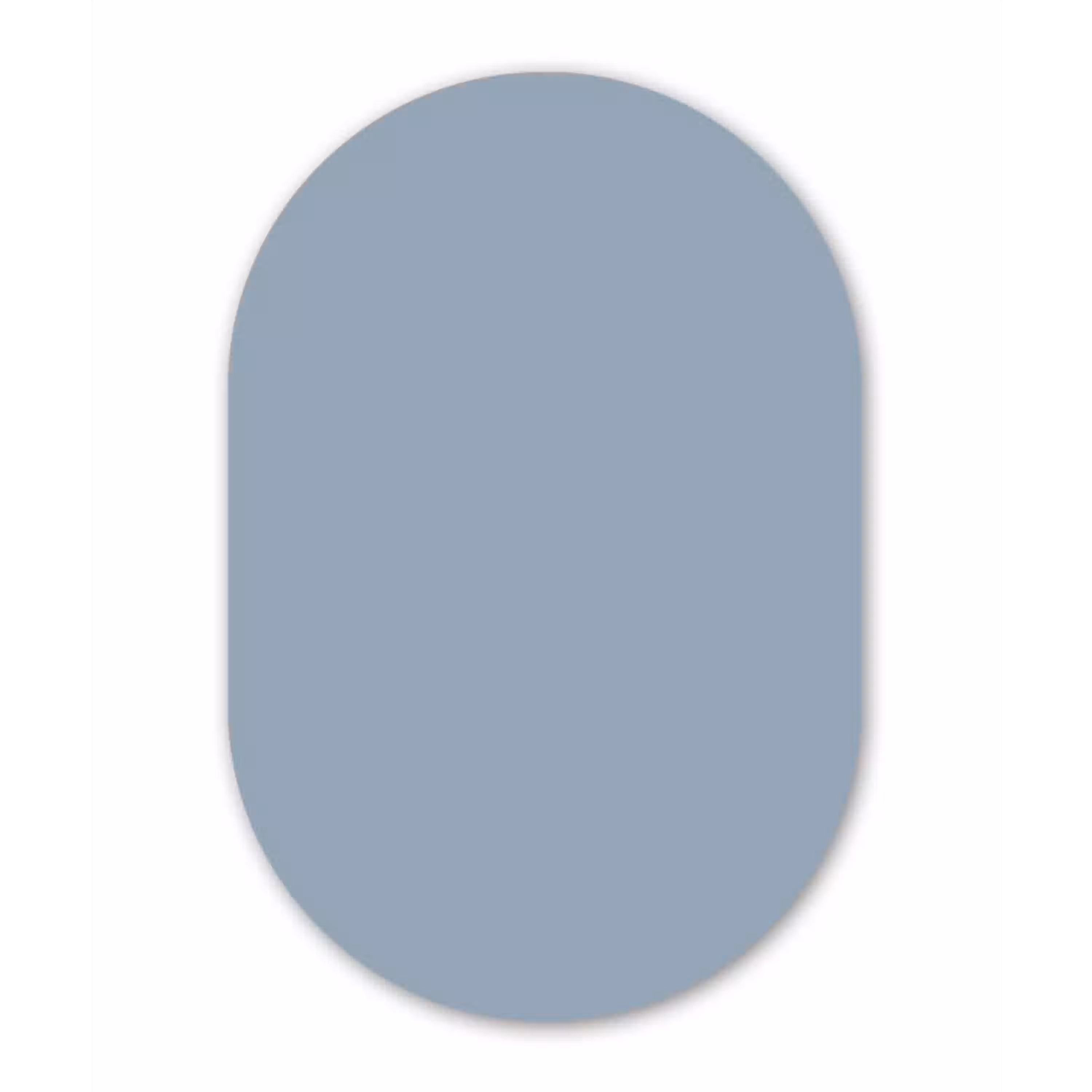 Mellow - Breeze - Blauw Wandcirkel Ovaal Aluminium middel 839 -3d