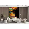 Fastfood - Graffiti - Hamburger - Eten - Modern fotobehang vinyl groot -plant